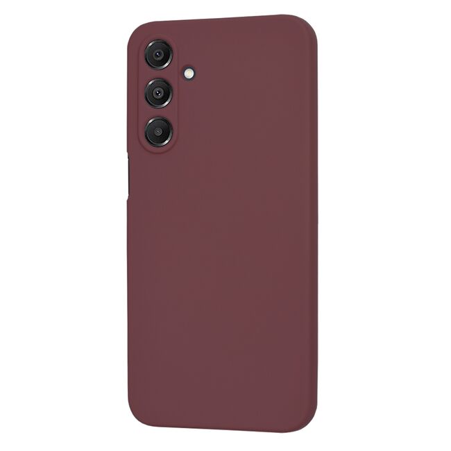 Husa pentru  Samsung Galaxy A16 Liquid Silicone cu MagSafe, subțire, captusita cu microfibra, anti amprentă, protectie cameră foto, bordeaux
