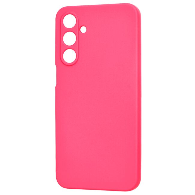 Husa pentru  Samsung Galaxy A16 Liquid Silicone cu MagSafe, subțire, captusita cu microfibra, anti amprentă, protectie cameră foto, fucsia