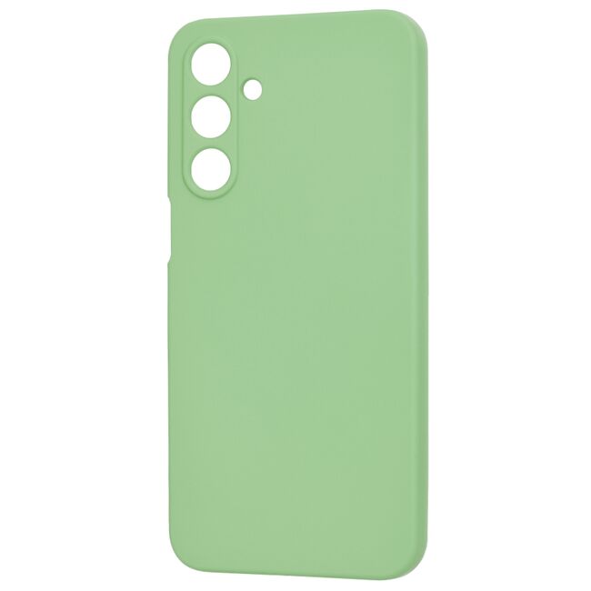 Husa pentru  Samsung Galaxy A16 Liquid Silicone cu MagSafe, subțire, captusita cu microfibra, anti amprentă, protectie cameră foto, verde deschis