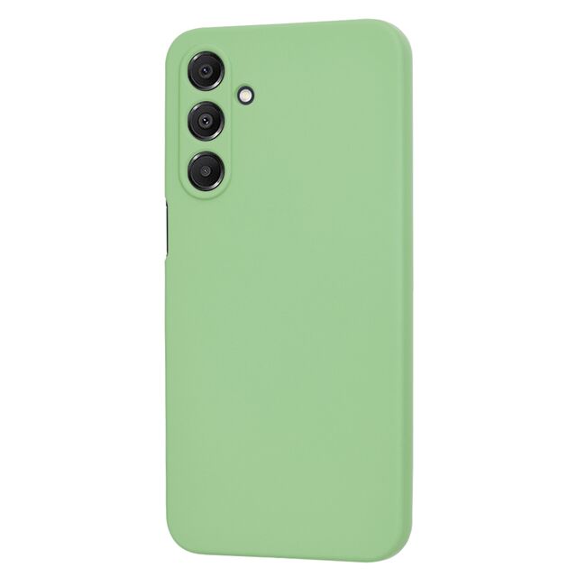 Husa pentru  Samsung Galaxy A16 Liquid Silicone cu MagSafe, subțire, captusita cu microfibra, anti amprentă, protectie cameră foto, verde deschis