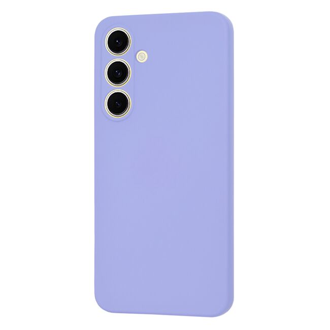 Husa pentru  Samsung Galaxy S24 FE Liquid Silicone cu MagSafe, subțire, captusita cu microfibra, anti amprentă, protectie cameră foto, lavanda