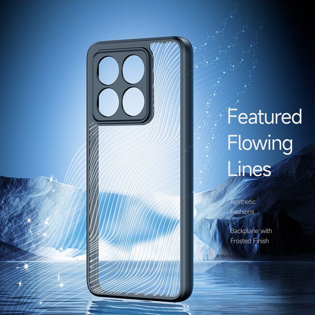 Husa pentru  Xiaomi 14T Flowing Lines Comfort Grip - transparent
