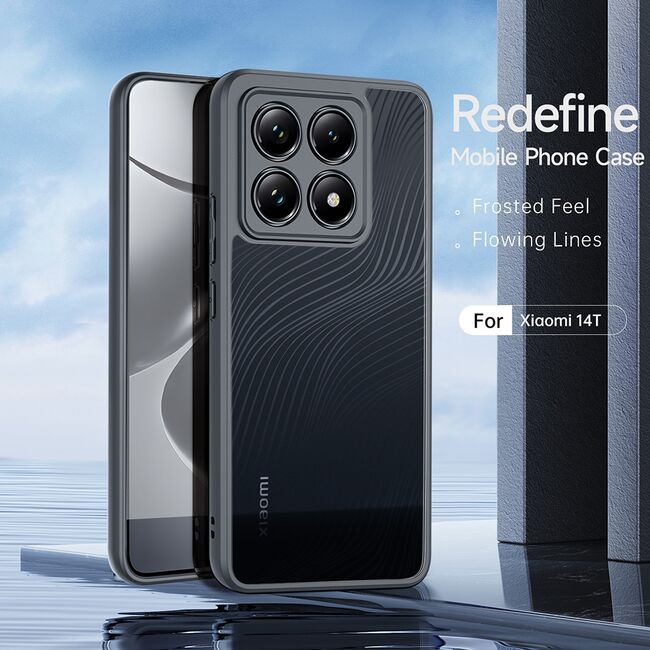 Husa pentru  Xiaomi 14T Flowing Lines Comfort Grip - transparent