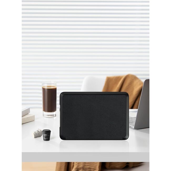 Husa pentru Kindle Paperwhite 2024 (12th gen) 7 inch / Kindle Colorsoft Signature Edition 7 inch slim ultra-light, functie sleep/wake-up, inchidere magnetica - negru