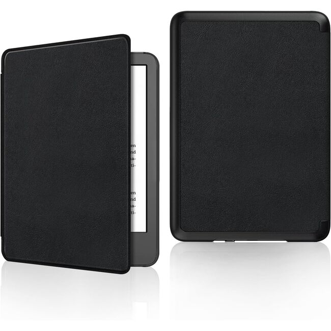 Husa pentru Kindle Paperwhite 2024 (12th gen) 7 inch / Kindle Colorsoft Signature Edition 7 inch slim ultra-light, functie sleep/wake-up, inchidere magnetica - negru