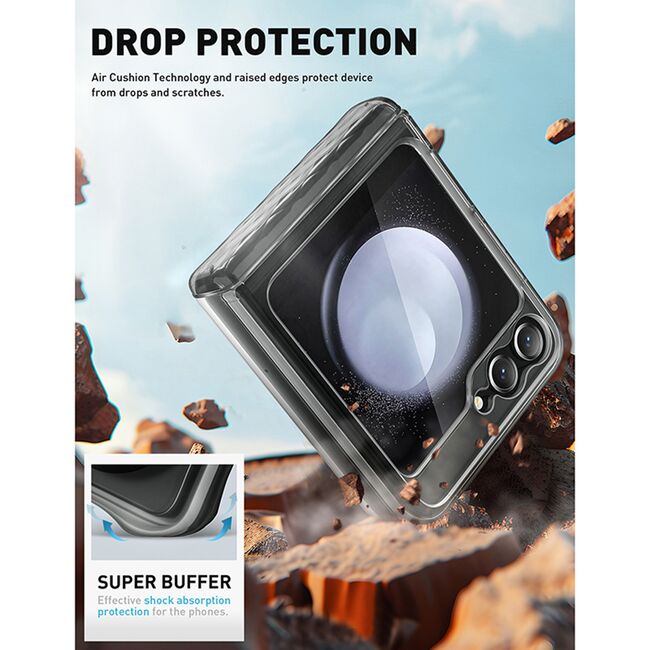 Husa Samsung Galaxy Z Flip 6 I-Blason Cosmo, Frost Black