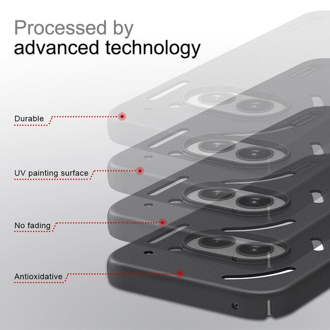 Husa Nothing Phone (2a) Nillkin Super Frosted Shield, albastru