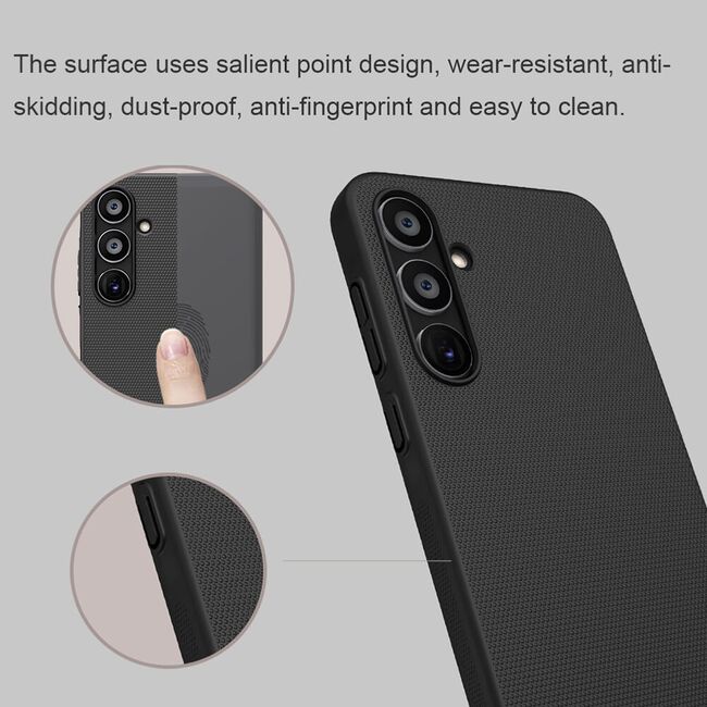 Husa Samsung Galaxy A35 5G Nillkin Super Frosted Shield, albastru