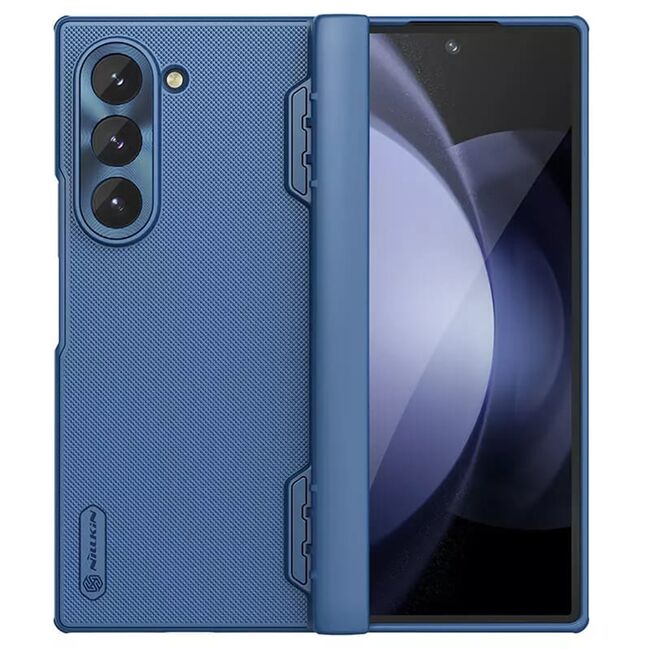 Husa Samsung Galaxy Z Fold 6 Nillkin Super Frosted Shield, albastru