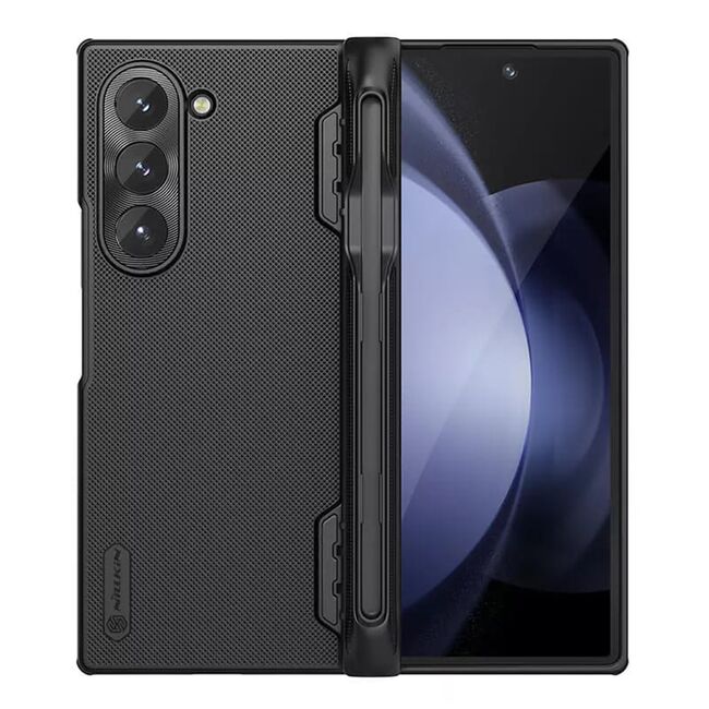 Husa Samsung Galaxy Z Fold 6 Nillkin Super Frosted Shield Magnetic Pen, negru