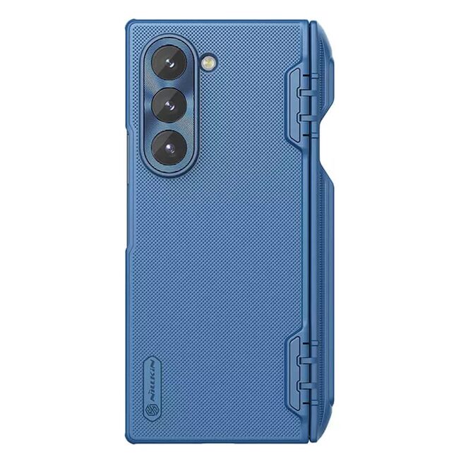 Husa Samsung Galaxy Z Fold 6 Nillkin Super Frosted Shield Pen, albastru