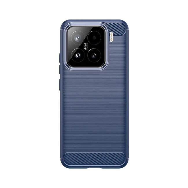 Husa pentru Xiaomi 15 Carbon Liquid Silicone, albastru