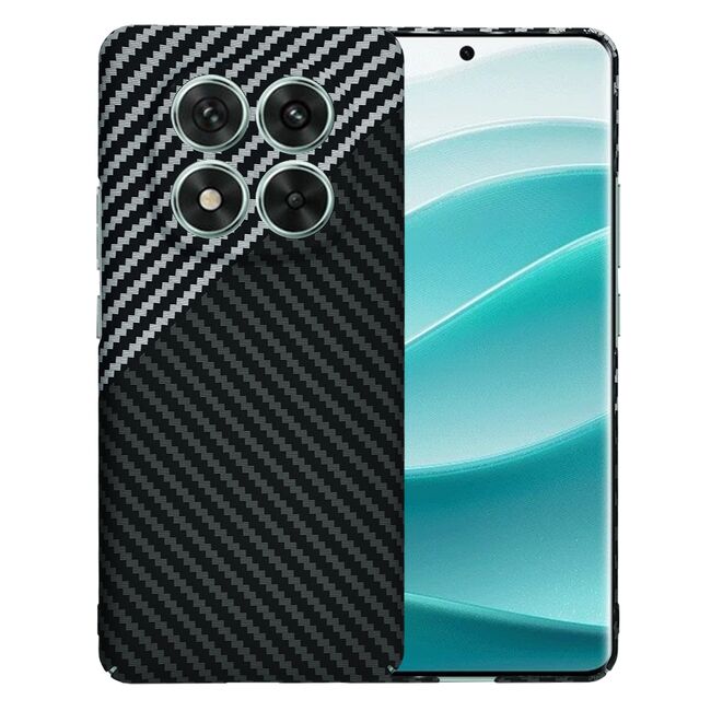 Husa pentru Xiaomi Redmi Note 14 Pro 5G CarbonFiber UltraSlim, Lightweight, gri