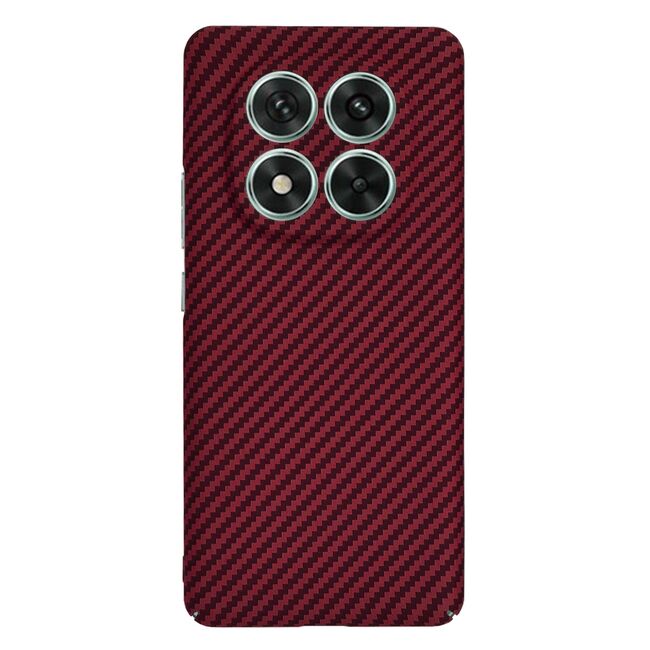 Husa pentru Xiaomi Redmi Note 14 Pro 5G CarbonFiber UltraSlim, Lightweight, Rosu