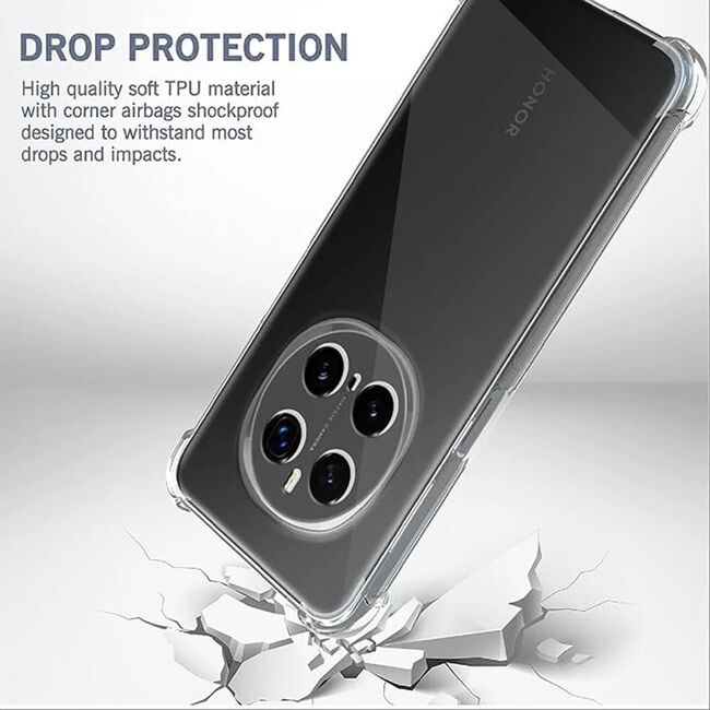 Husa pentru Honor Magic 7 Pro Slim Anti-Shock 1.5mm reinforced 4 corners, Transparent