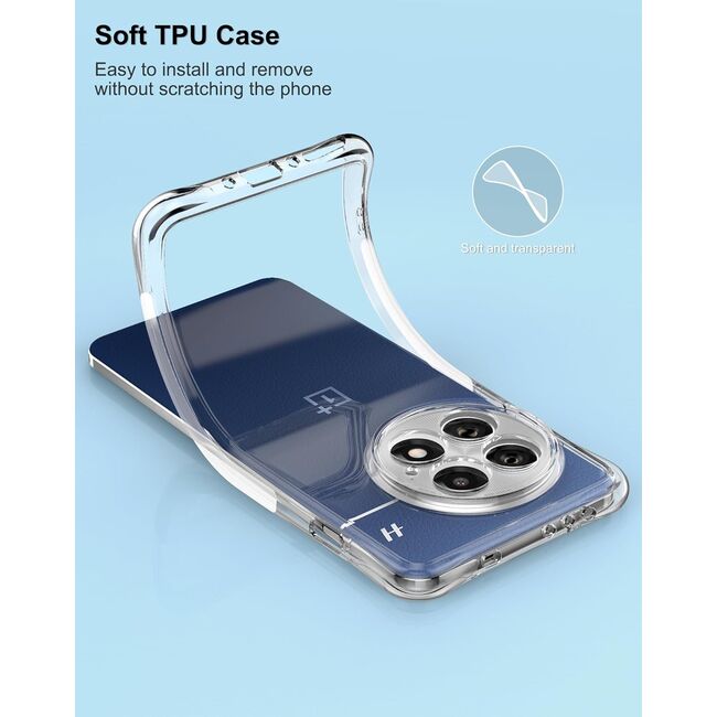 Husa pentru  OnePlus 13 Slim Anti-Shock 1.5mm reinforced 4 corners, Transparent