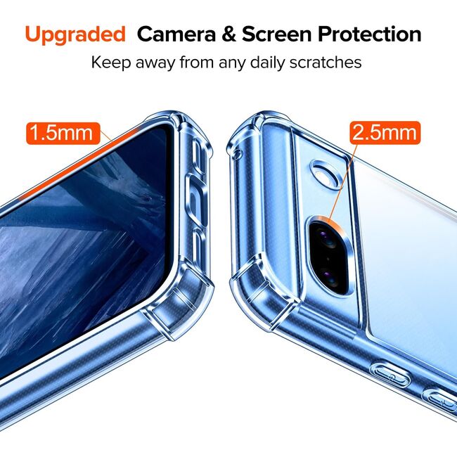 Husa pentru  Google Pixel 9A Slim Anti-Shock 1.5mm reinforced 4 corners, Transparent