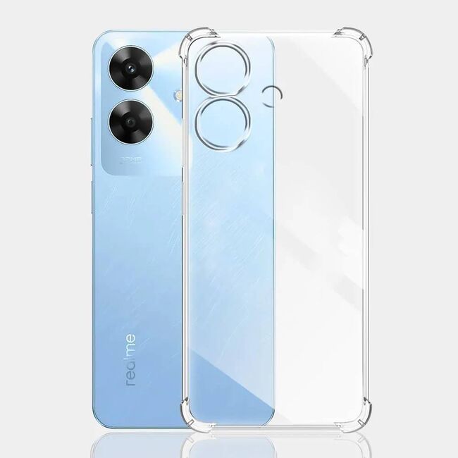Husa pentru  Realme Note 60 Slim Anti-Shock 1.5mm reinforced 4 corners, Transparent