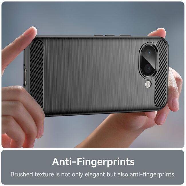 Husa pentru Google Pixel 9A Carbon Liquid Silicone, Albastru