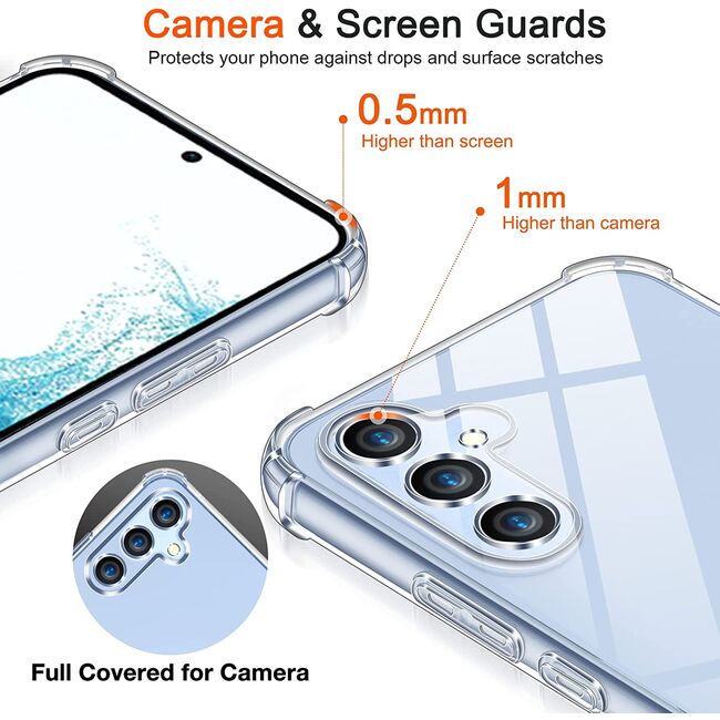 Husa pentru  Samsung Galaxy A36 Slim Anti-Shock 1.5mm reinforced 4 corners, Clear