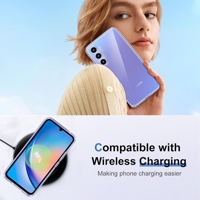 Husa pentru  Samsung Galaxy A36, Anti-Shock 1.5mm, cu protectie lentile, Ice