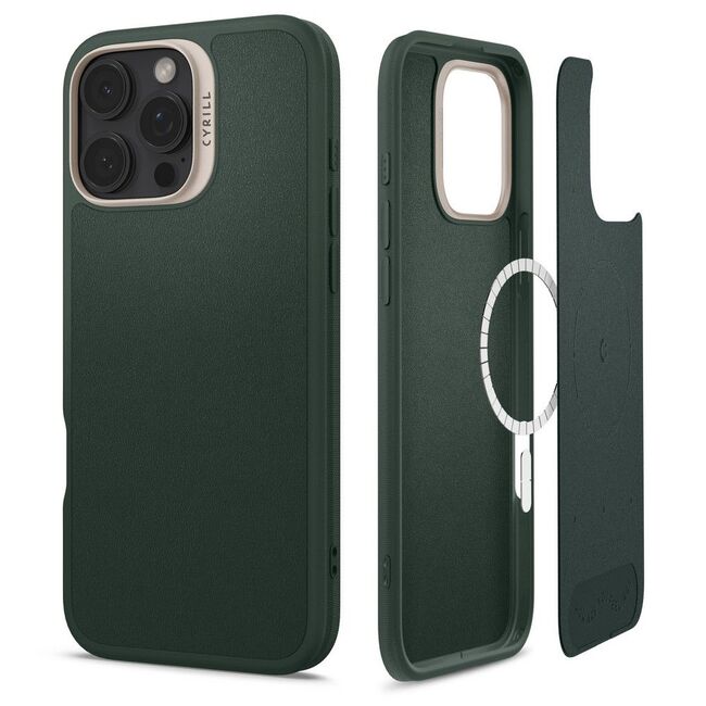 Husa iPhone 16 Pro Max Spigen Cyrill Kajuk MagSafe, verde