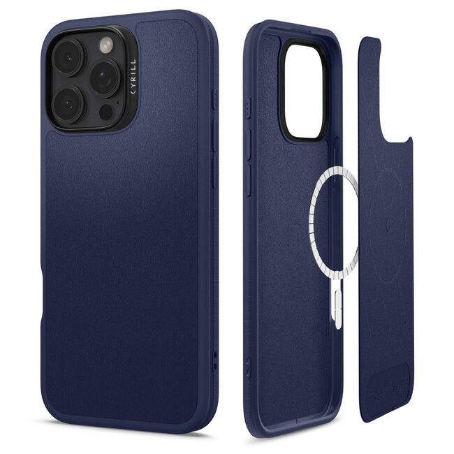 Husa iPhone 16 Pro Max Spigen Cyrill Kajuk MagSafe, navy blue