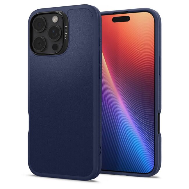 Husa iPhone 16 Pro Max Spigen Cyrill Kajuk MagSafe, navy blue
