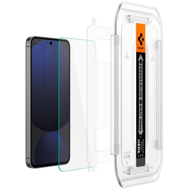 Set 2 x Folie din sticla pentru  Samsung Galaxy S24 FE cu aplicator Spigen - Glas.tR EZ-FIT HD - clear