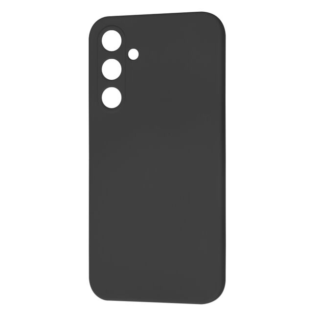 Husa pentru  Samsung Galaxy A35 Liquid Silicone cu MagSafe, subțire, captusita cu microfibra, anti amprentă, protectie cameră foto, Negru