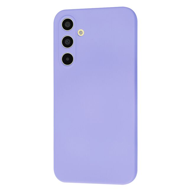 Husa pentru  Samsung Galaxy A35 Liquid Silicone cu MagSafe, subțire, captusita cu microfibra, anti amprentă, protectie cameră foto, Lavanda