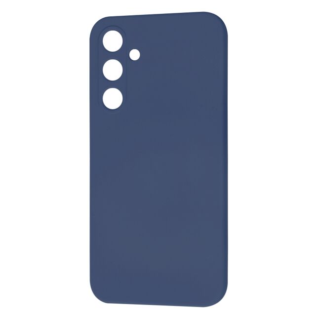Husa pentru  Samsung Galaxy A35 Liquid Silicone cu MagSafe, subțire, captusita cu microfibra, anti amprentă, protectie cameră foto, Albastru