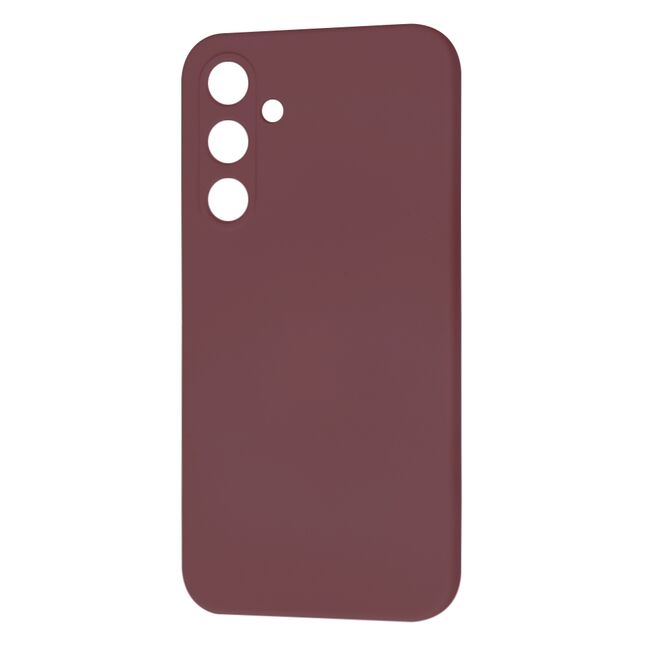 Husa pentru  Samsung Galaxy A35 Liquid Silicone cu MagSafe, subțire, captusita cu microfibra, anti amprentă, protectie cameră foto, Bordeaux