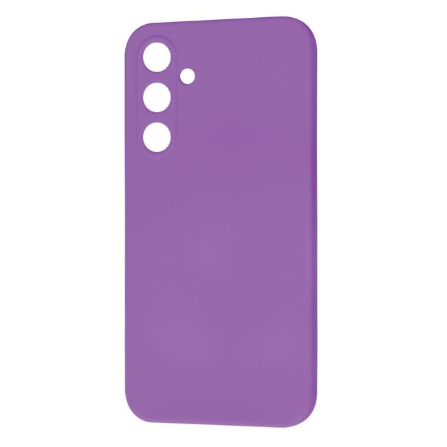 Husa pentru  Samsung Galaxy A35 Liquid Silicone cu MagSafe, subțire, captusita cu microfibra, anti amprentă, protectie cameră foto, Mov