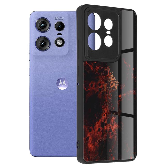 Husa pentru  Motorola Edge 50 Colorful Varnish Anti-scrath, Rosu
