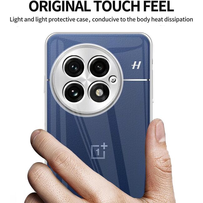 Husa pentru  OnePlus 13, Anti-Shock 1.5mm, cu protectie lentile, Transparent