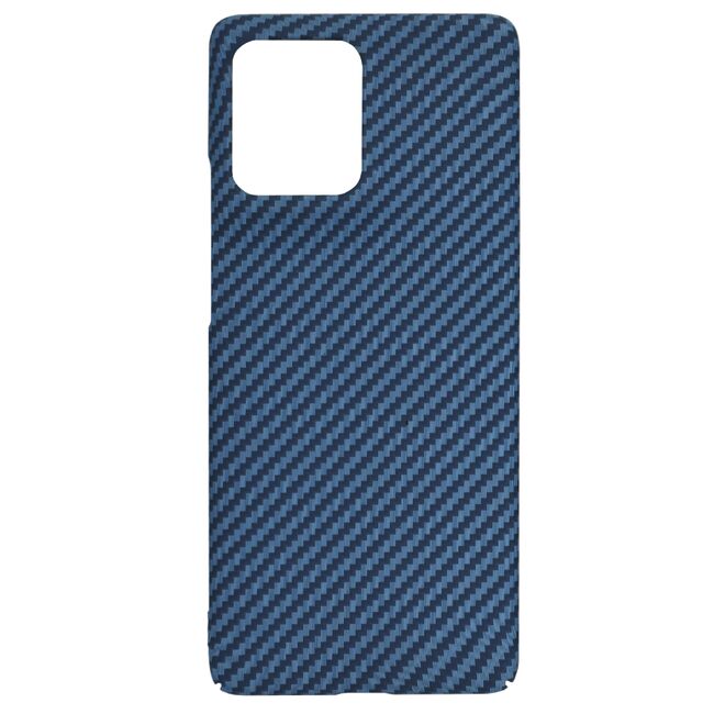 Husa pentru  Motorola Edge 50 CarbonFiber UltraSlim, Lightweight, Albastru