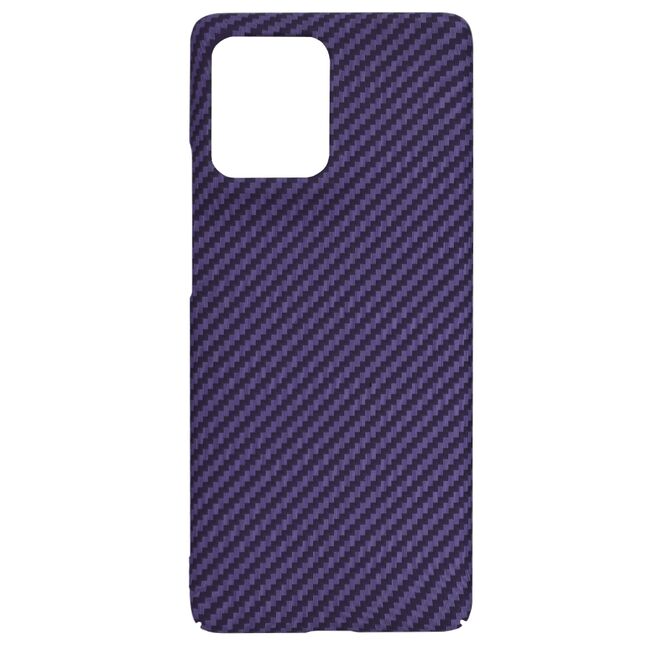 Husa pentru  Motorola Edge 50 CarbonFiber UltraSlim, Lightweight, Mov