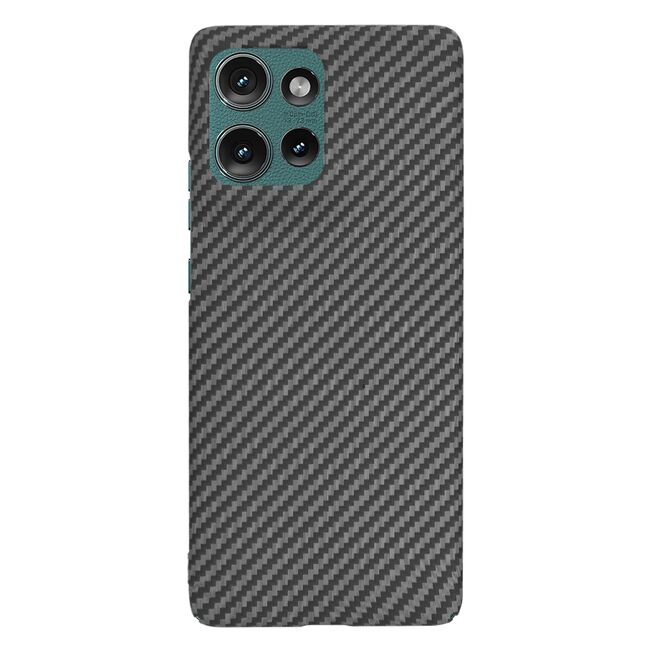 Husa pentru  Motorola Edge 50 CarbonFiber UltraSlim, Lightweight, Negru