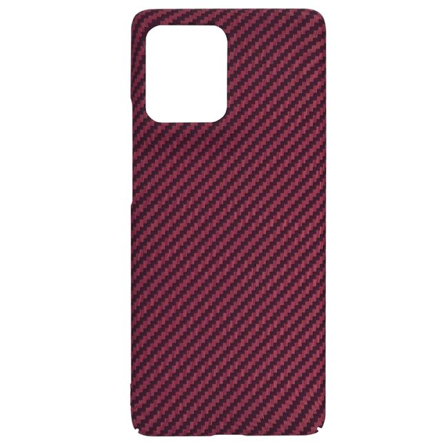 Husa pentru  Motorola Edge 50 CarbonFiber UltraSlim, Lightweight, Rosu