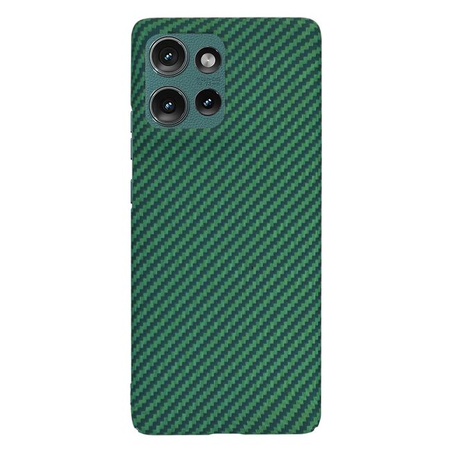 Husa pentru  Motorola Edge 50 CarbonFiber UltraSlim, Lightweight, Verde