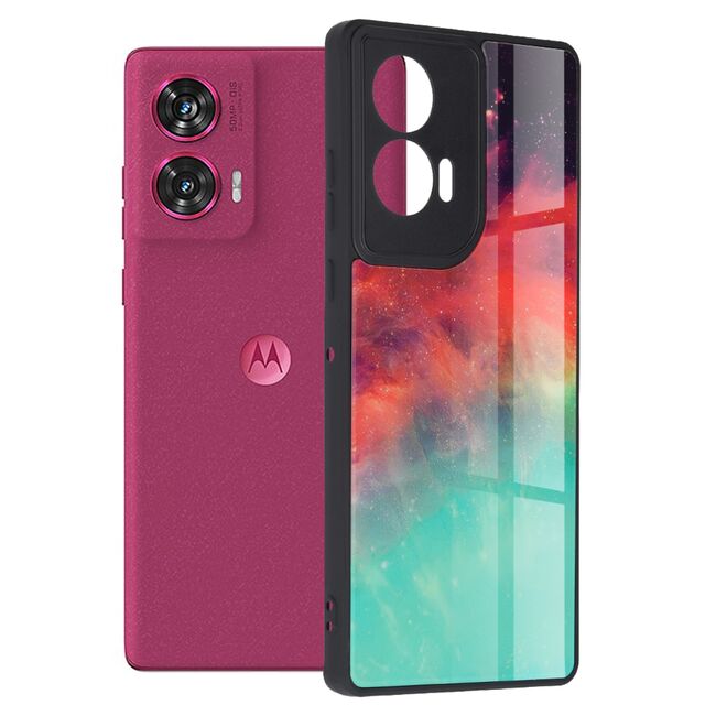 Husa pentru  Motorola Edge 50 Fusion Colorful Varnish Anti-scrath, Multicolor