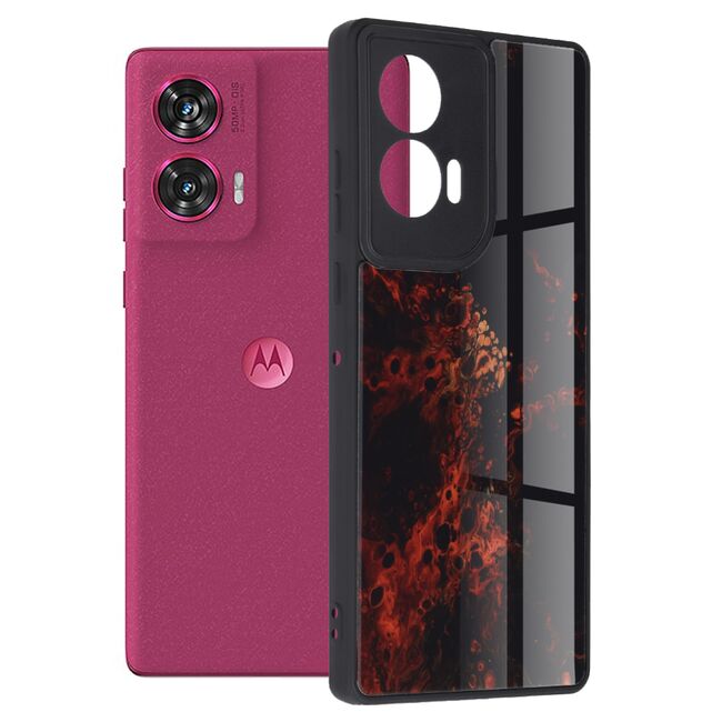 Husa pentru  Motorola Edge 50 Fusion Colorful Varnish Anti-scrath, Rosu