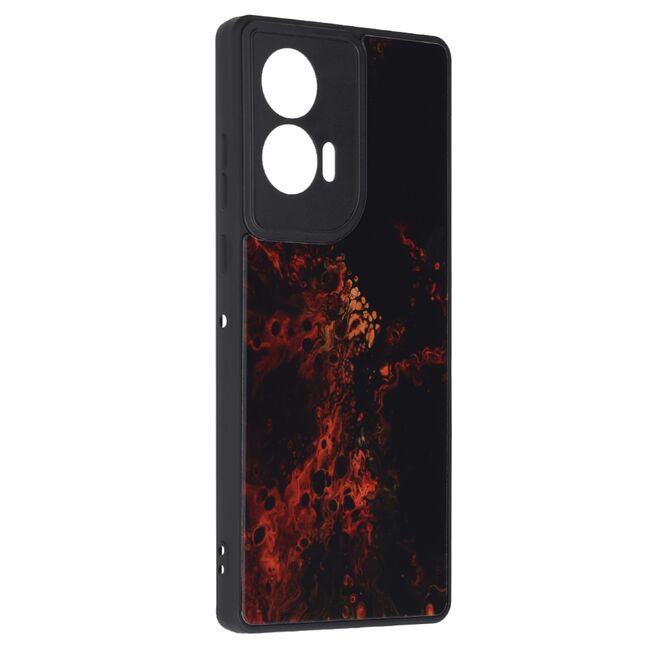 Husa pentru  Motorola Edge 50 Fusion Colorful Varnish Anti-scrath, Rosu