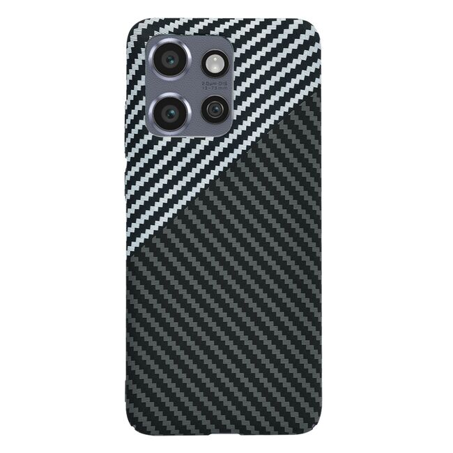 Husa pentru  Motorola Edge 50 Neo CarbonFiber UltraSlim, Lightweight, Gri