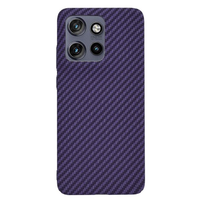 Husa pentru  Motorola Edge 50 Neo CarbonFiber UltraSlim, Lightweight, Mov