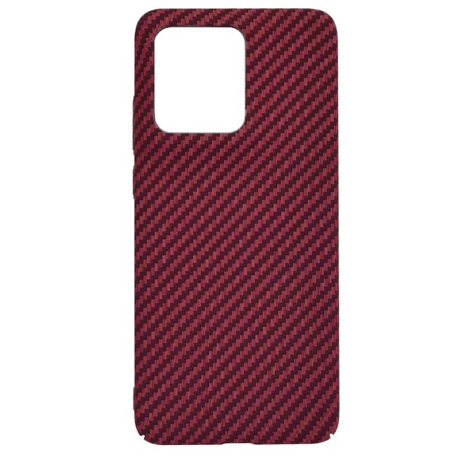 Husa pentru  Motorola Edge 50 Neo CarbonFiber UltraSlim, Lightweight, Rosu
