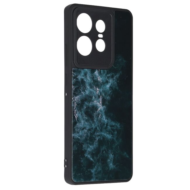 Husa pentru  Motorola Edge 50 Pro Colorful Varnish Anti-scrath, Albastru inchis