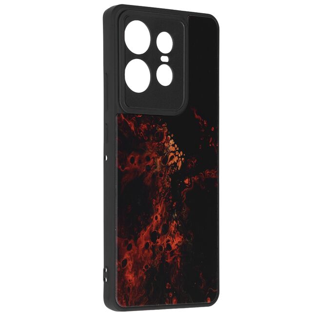 Husa pentru  Motorola Edge 50 Pro Colorful Varnish Anti-scrath, Rosu