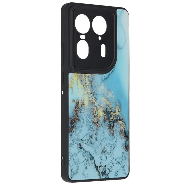 Husa pentru  Motorola Edge 50 Ultra Colorful Varnish Anti-scrath, Albastru deschis